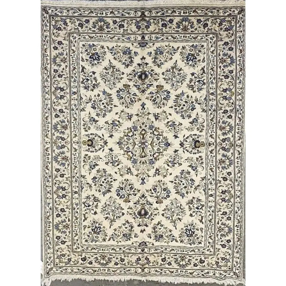 One Of The Kind Persian Yazd Rug 9'9" x 6'5" zandirugs